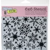 The Crafters Workshop Stencil – Mini Snowflakes