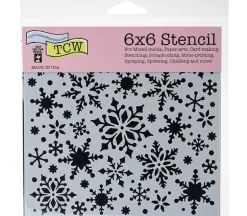 The Crafters Workshop Stencil – Mini Snowflakes