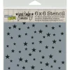 The Crafters Workshop Stencil – Mini Random Stars