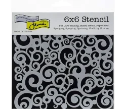 The Crafters Workshop Stencil – Stencil Cosmic Swirl