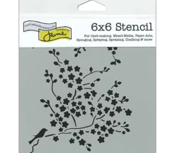 The Crafters Workshop Stencil – Cherry Blossom