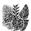 The Crafters Workshop Tropical Fronds Stencil