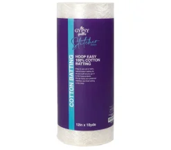 The Gypsy Quilter Cotton Batting 12-inches by 10-yards TGQHECB12