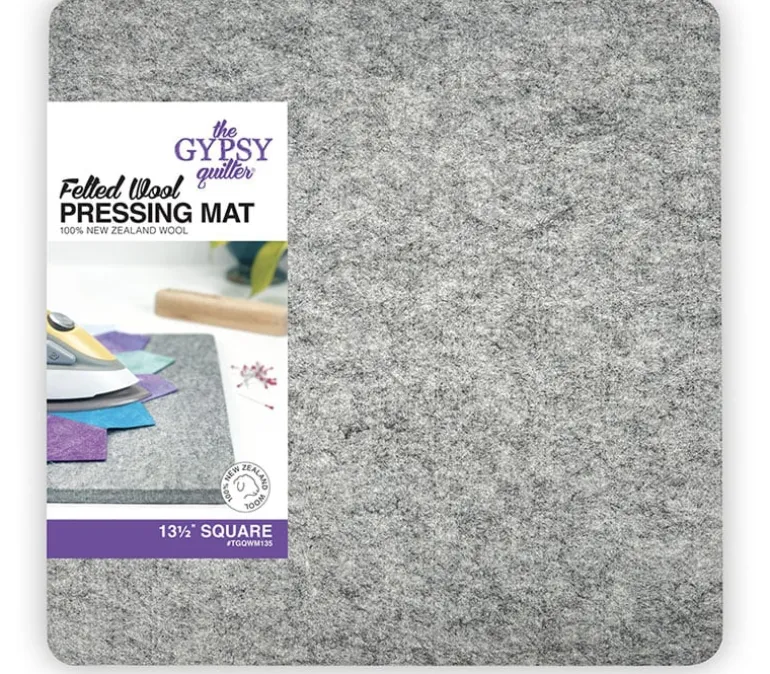 The Gypsy Quilter Wool Pressing Mat – 13.5-inch x 13.5-inch x 1/2-inch