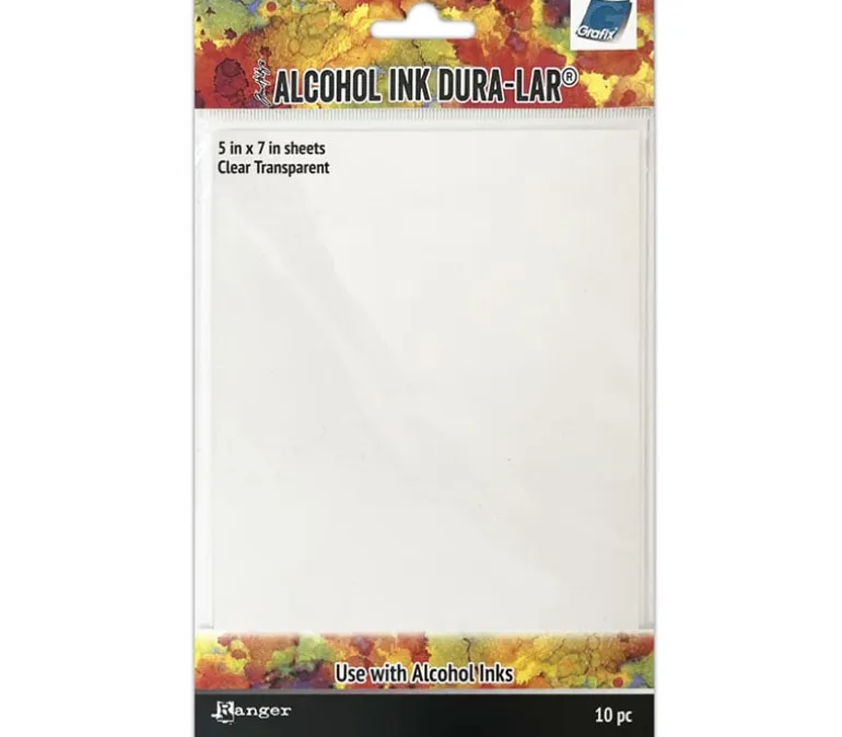 Tim Holtz Alcohol Ink Dura-Lar – Transparent – 5×7
