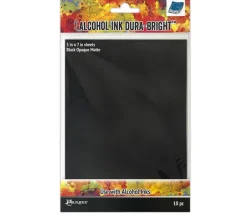 Tim Holtz Dura Bright Opaque Paper – Opaque Matte – Bright Black