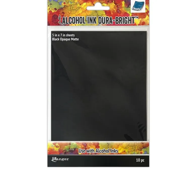Tim Holtz Dura Bright Opaque Paper – Opaque Matte – Bright Black