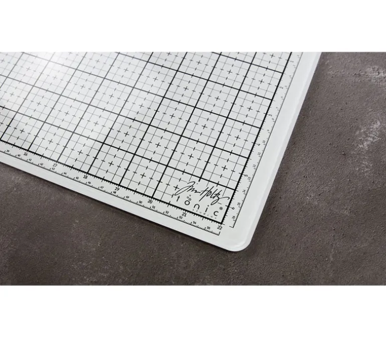 Tim Holtz Glass Studio Mat – White