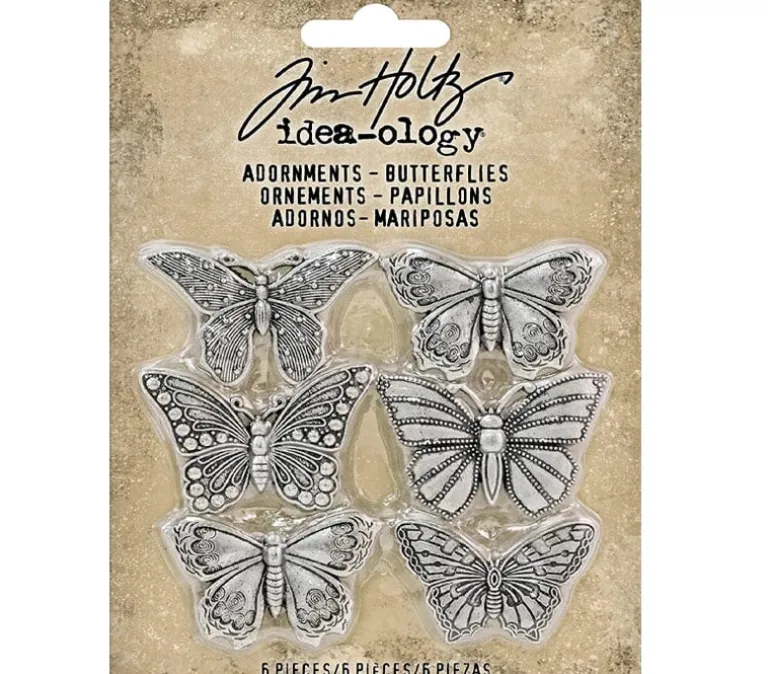 Tim Holtz Idea-ology Adornments Butterflies