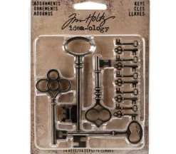 Tim Holtz Idea-ology Adornment Keys – 14 Piece