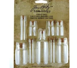 Tim Holtz Idea-ology Corked Vials – 9 Piece