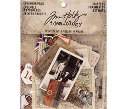 Tim Holtz Idea-ology Ephemera Pack Snippets – 111 Piece