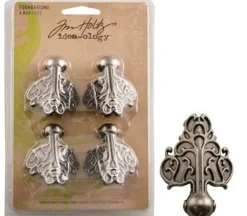 Tim Holtz Idea-ology Foundation Metal Feet – 4 Piece