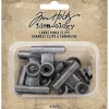 Tim Holtz Idea-ology Hinge Clips – Large – 8 Piece