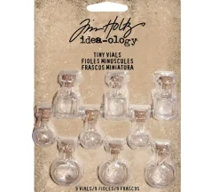 Tim Holtz Idea-ology Tiny Glass Vials – 9 Piece