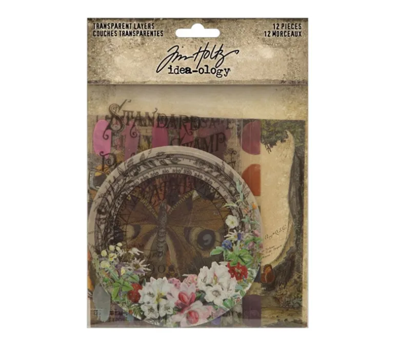 Tim Holtz Idea-ology Transparent Layers – 12 Pieces