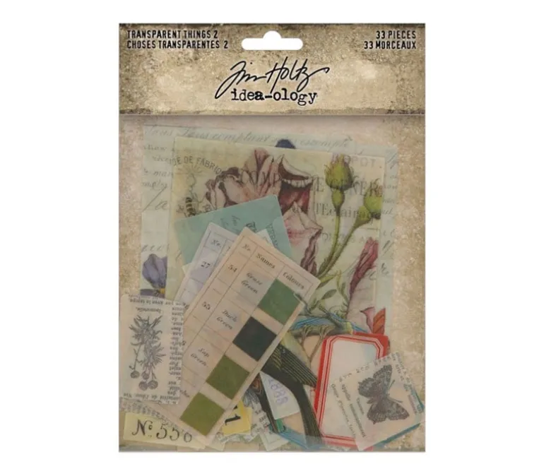 Tim Holtz Idea-ology Transparent Things 2 – 33 Pieces