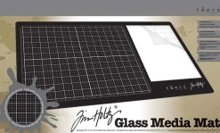 Tim Holtz Travel Glass Media Mat – Portable Crafting Surface