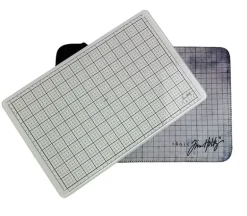 Tim Holtz Travel Glass Studio Mat – White