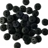Tiny Buttons Black Round #TB1553
