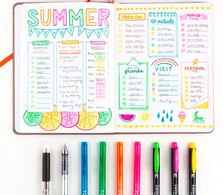 Tombow Creative Notetaking Kit – 10-Piece Hand Lettering & Journaling Set