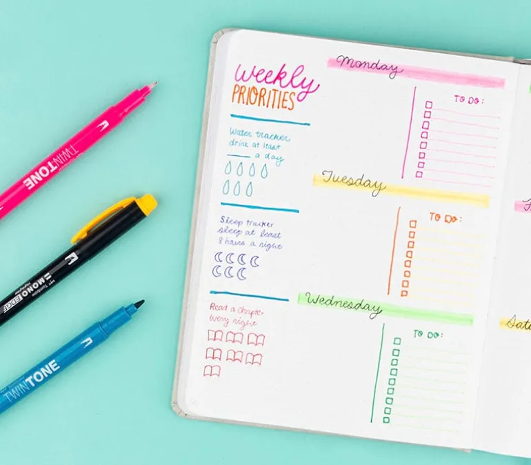Tombow Creative Notetaking Kit – 10-Piece Hand Lettering & Journaling Set