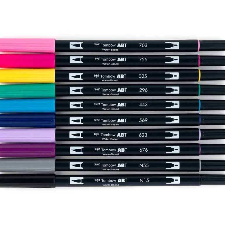 Tombow Dual Brush Pen – 10 Color Sets – (view colors)