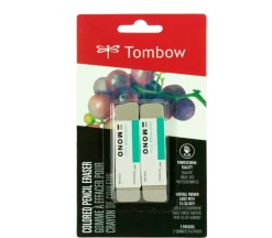 Tombow MONO Sand Colored Pencil Eraser – 2 Piece