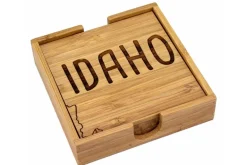 Totally Bamboo Washington State Puzzle Coaster Set – 4-Piece Bamboo Coasters