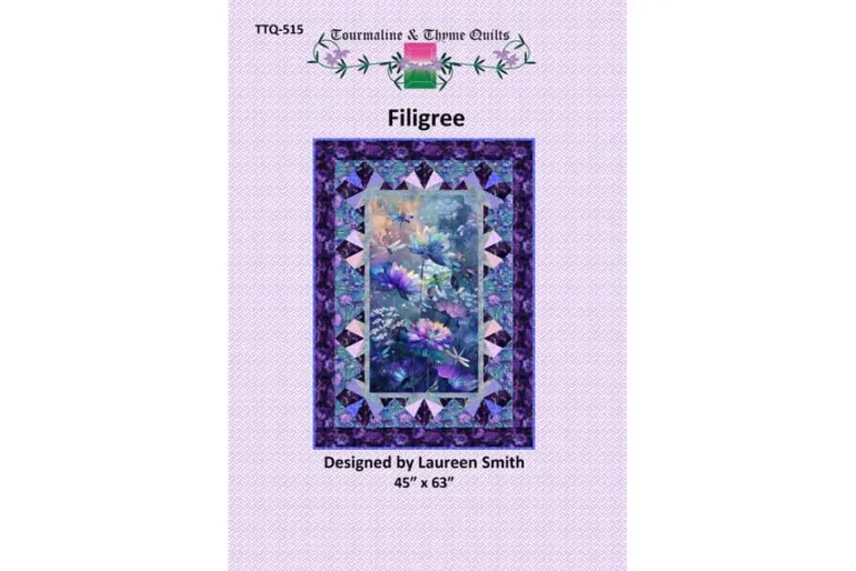 Touramaline & Thyme Filigree Quilt Pattern