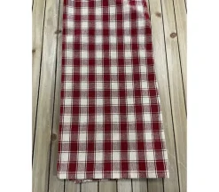 Towel – House Check Red – Tea Dye