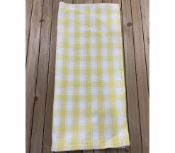 Towel – House Check Yellow White
