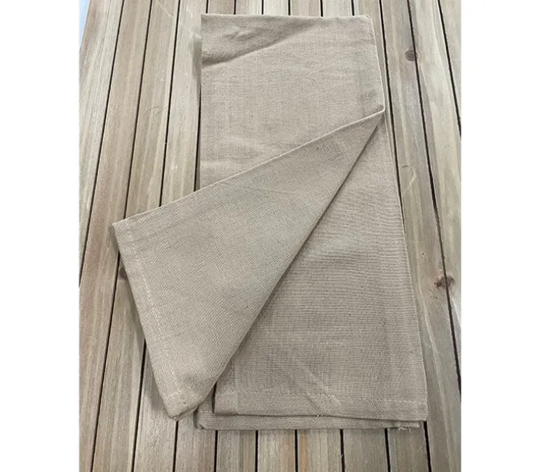 Towel – Windowpane Red Cream