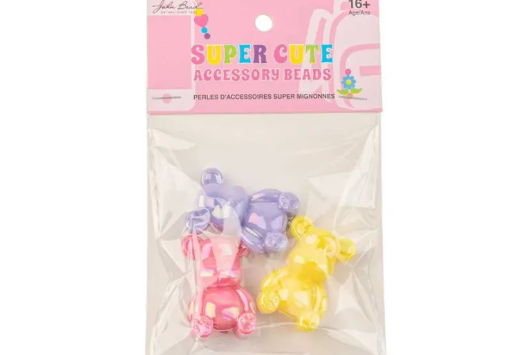 Transparent Acrylic Bow Bead Mix, 40g