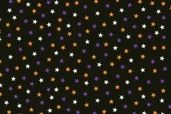 Transylvania Glow in the Dark Black, Orange & Glow Stars on Cream