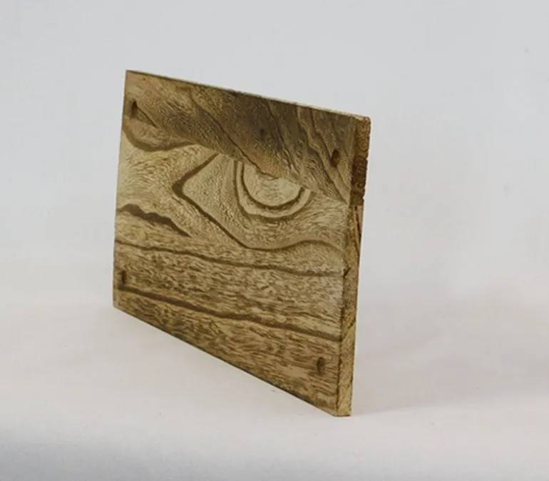 Tray – 4 Holes In Corners – Wood Grain