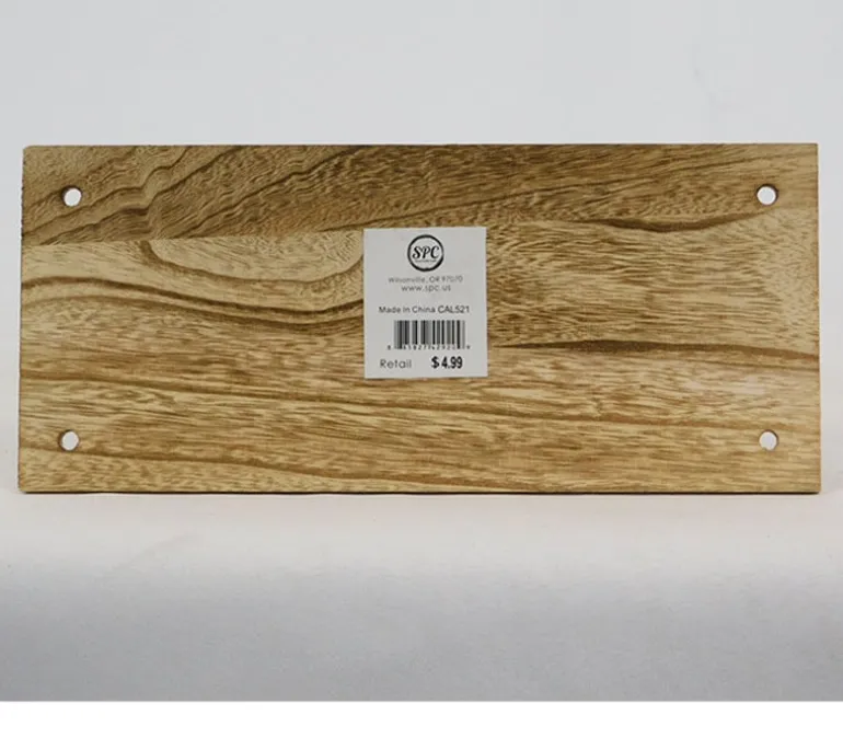 Tray – 4 Holes In Corners – Wood Grain