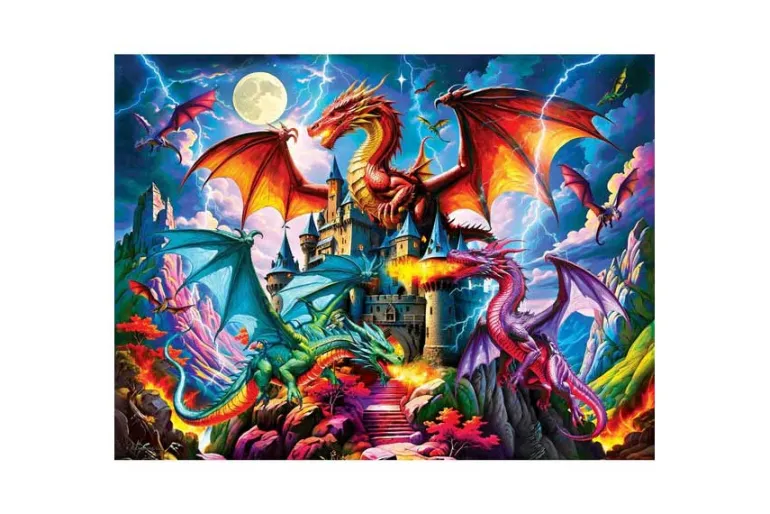 Triad of Fire – 300 Piece Glow-in-the-Dark EZ Grip Puzzle