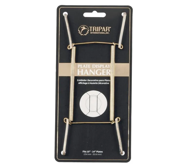 Tripar Plate Wire Hanger – 10-inch to 14-inch – Brass