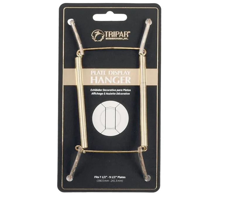 Tripar Plate Wire Hanger – 7.5-inch to 9.5-inch – Brass