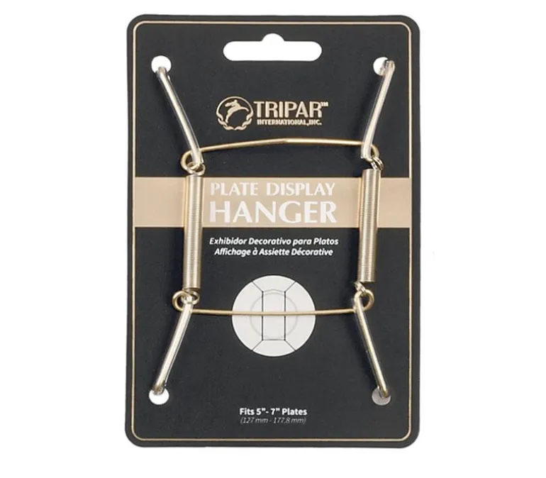 Tripar Plate Wire Hanger – 5-inch to 7-inch – Brass