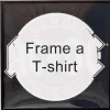 T-Shirt Frame Black 12.5 x 12.5