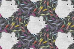 Tula Pink Graywork Disco Poms Whisper