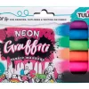 Tulip Graffiti Fabric Marker Set – 6 Piece – Neon Bullet Tip