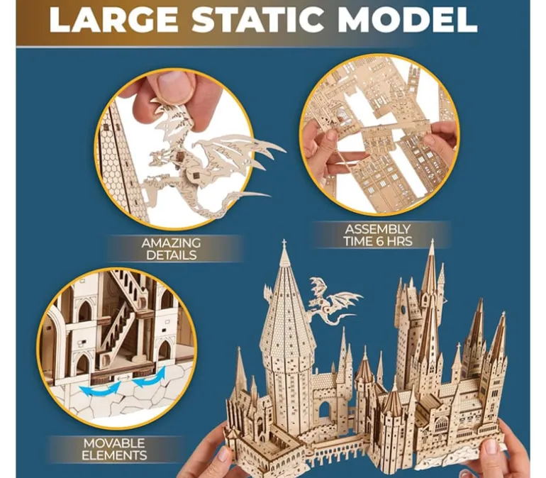 Ugear Harry Potter Hogwarts Castle Wooden Puzzle