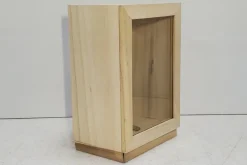Unfinished Wood Bank Shadowbox with Sliding Bottom