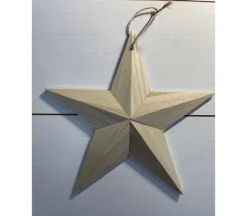 Unfinished Wooden Star – Large – 10-inch