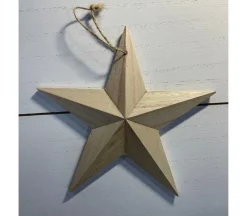 Unfinished Wooden Star – Small – 6.5-inch