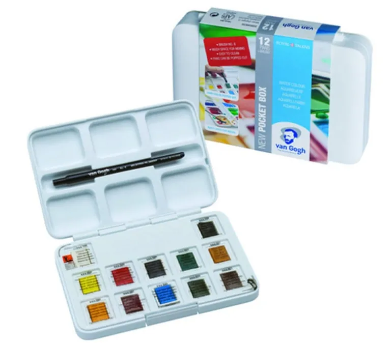 Van Gogh Watercolor Pan Set – 12 Piece