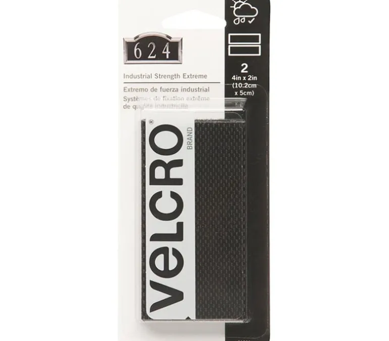 Velcro Brand Industrial Strength Extreme Fasteners 4-inches by 2-inches. #91839
